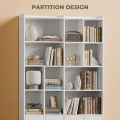 IRONCK Bookshelves and Bookcase, 6 Tiers Large Bookshelf with 4 Doors, Floor Standing Tall Display Storage Shelves for Home Office, Living Room, Bedroom, 72/48.