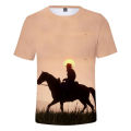 Popular game T-shirt Red Dead Redemption 2 3D print streetwear men women o-neck T shirt hip hop tops causal fashion clothing.