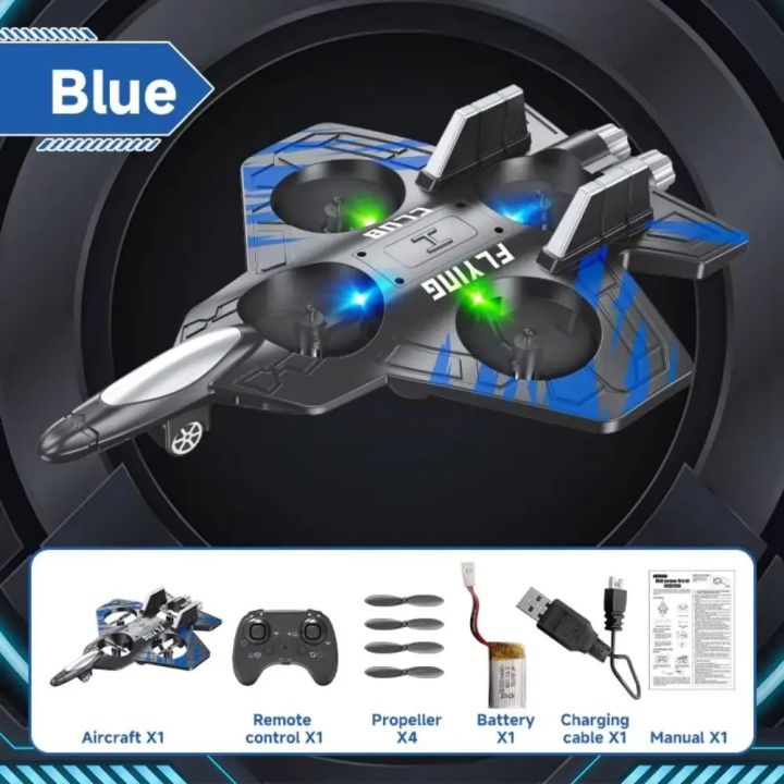 FLH%20DO1%20EPP%20Foam%20RC%20Fighter%20Jet%202.4G%204%20Channels%20Drone%20Intelligent%20Altitude%20Hold%20Helicopter%20Toy,%20with%202%20Batteries%20-%20Image%204
