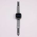 New Trend Fashion Steel Chain Diamond Women Watch Full Diamond Touch Screen LED Water Diamond Bracelet Watch. 