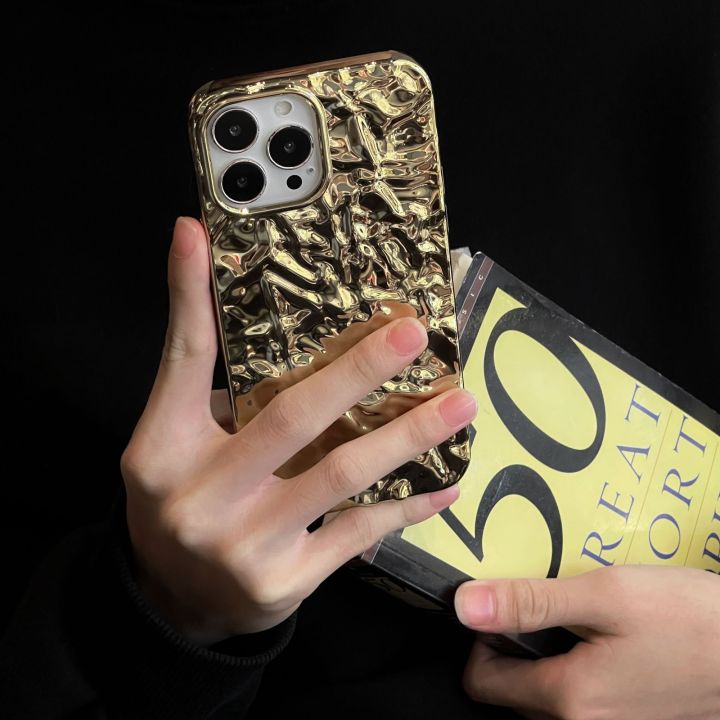 Luxury%20Plated%20Gold%20Tin%20Paper%20Phone%20Case%20for%20iphone%2015%2014%2013%2011%2012%20Pro%20Max%20X%20XS%20Max%20XR%20Water%20Ripple%20Shockproof%20Soft%20Cover%20Men%20-%20Image%204