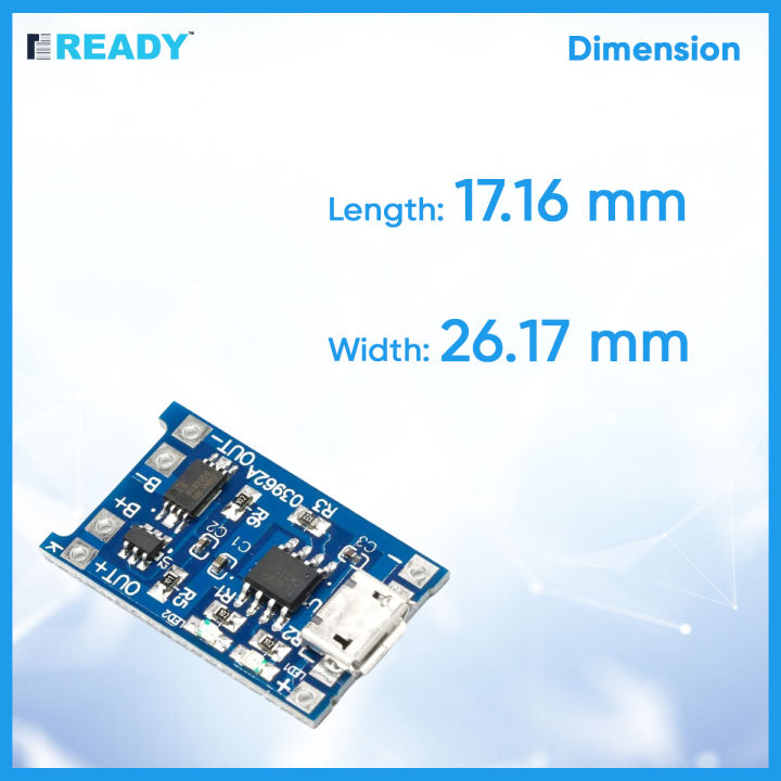 Micro%20USB%205V%201A%20TP4056%20Lithium%20Battery%20Charger%20Module%20Charging%20Board%20With%20Protection%20Dual%20Functions%201A%20Li-ion%20for%20arduino%20(%202pcs%20COMBO)%20-%20Image%206