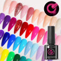 UR SUGAR Glitter Gel Nail Polish Set/Kit Purple Pink Glitter Brown Red Color Series Soak Off UV LED Nail Art Varnish Manicure. 
