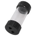 Cylindrical Water Cooler Reservoir 160ml Reduce Bubbles Computer Water Cooling Cylinder G1/4 137mm for Desktop PC.