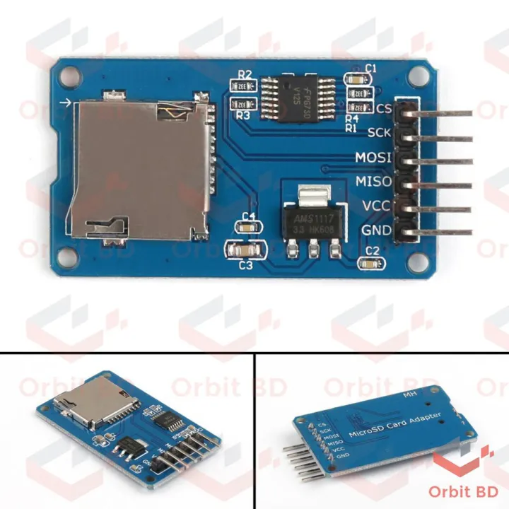 Micro SD TF Card Module Micro SD Card & SDHC High Speed Card Mini Micro SD Card Module TF Card Reader Module Adapter SPI Interfaces With Level Converter Chip For Arduino Electrical Circuitry & Parts