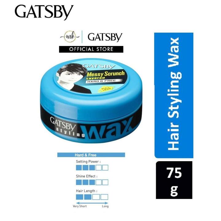 Gatsby Hair Styling Wax - Hard & Free 75gm