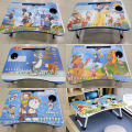 Kid's Cartoon Printed Colorful Folding Study Table/ Laptop table. 