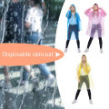 Family Pack of 3 Adult Poncho Waterproof Disposable Travel Raincoat Lightweight with Hood for Outdoor Camping/Recreation/Hiking.
