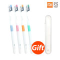Xiaomi DR. BEI Toothbrush 4 Colors in 1 Set Dental Deep Cleaning Soft Bristles Adult Toothbrush with 1 Toothbrush Case. 