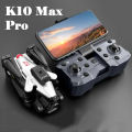 LH K10 Max Drone Brushless Motor Professional Three Camera Intelligent Optical Flow Localization Four-way Obstacle Avoidance Drone. 