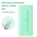 1PC Portable Teeth Stick Tooth Cleaning Automatic Dental Floss Box With 10pc Floss Toothpick Oral Hygiene Care Tool Color Random. 
