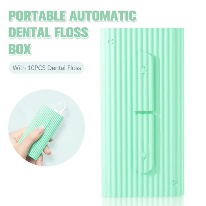 1PC%20Portable%20Teeth%20Stick%20Tooth%20Cleaning%20Automatic%20Dental%20Floss%20Box%20With%2010pc%20Floss%20Toothpick%20Oral%20Hygiene%20Care%20Tool%20Color%20Random%20-%20Image%204