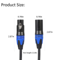 1PC 1 Male to 2 Female XLR Cable Y Splitter Microphone Cable Y-Splitter Balanced.
