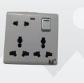 Universal Switch Socket Combined box 8 Pin Combined Switch Board Power Switch 3Pin 2Pin Combined Socket 250V 16A 8 Pin Combined Socket  Wall Socket Gang Switch  Socket For IPS UPS Stabilizer Computer Refrigerator. 