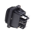 12V Black Waterproof 6Pin DPDT Self Locking Rectangle Rocker Switch Encounter.