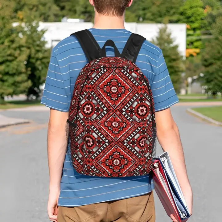 Ukraine%20Ukrainian%20Embroidery%20Ornament%20Backpack%20for%20Men%20Women%20Water%20Resistant%20School%20College%20Boho%20Bag%20Printing%20Bookbags%20-%20Image%206