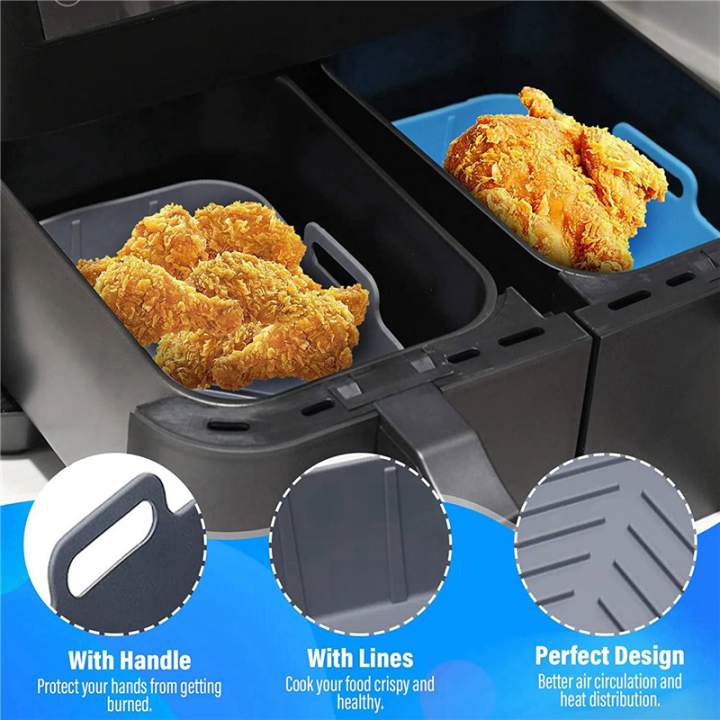 2Pcs%20Silicone%20Pot%20for%20Air%20Fryer%20Reusable%20Silicone%20Air%20Fryer%20Liner%20Foldable%20Basket%20Air%20Fryer%20Rack%20with%20Handles%20Black%20-%20Image%203