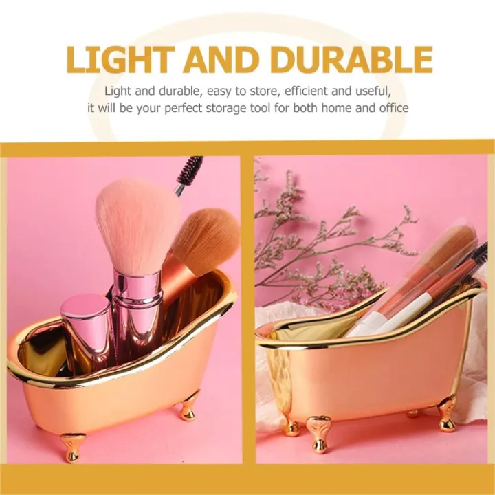 Bathtub%20Soap%20Dish,%20Plastic%20Soap%20Holder%20Tray%20Mini%20Bathtub%20Desktop%20Organizer%20for%20Makeup,%20Cosmetics,%20Bathroom%20Accessories%20Miniature%20Tub%20Decorations%20-%20Image%202
