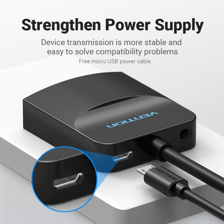 Vention%20VGA%20to%20HDMI%20Adapter%201080P%20VGA%20Male%20to%20HDMI%20Female%20Converter%20Cable%20With%20Audio%20USB%20Power%20for%20PS4/3%20HDTV%20VGA%20HDMI%20Converter%20-%20Image%203