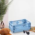 Collapsible Storage Crate Storage Bin Organizer for Kitchen Classroom Office. 