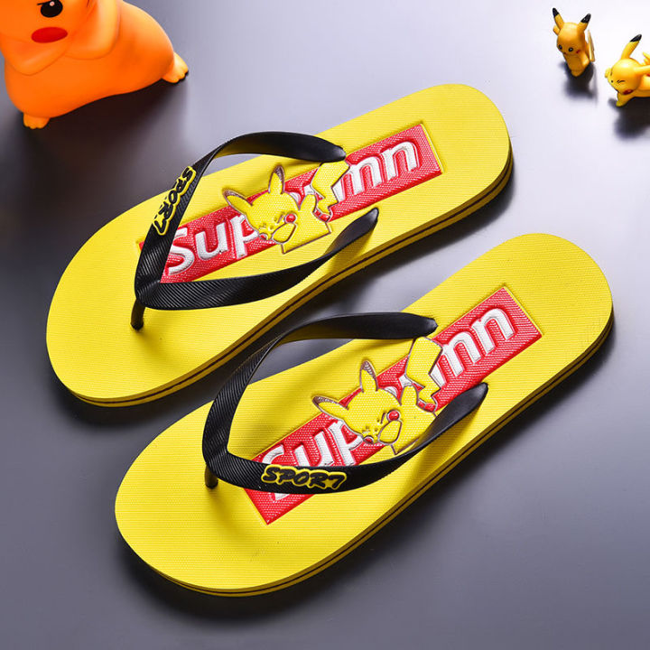 Slippers%20Men's%20Summer%20New%20Outdoor%20Trendy%20Internet%20Celebrity%20Flip%20Flops%20Men's%20Personalized%20Beach%20Shoes%20Flip-Flops%20-%20Image%202