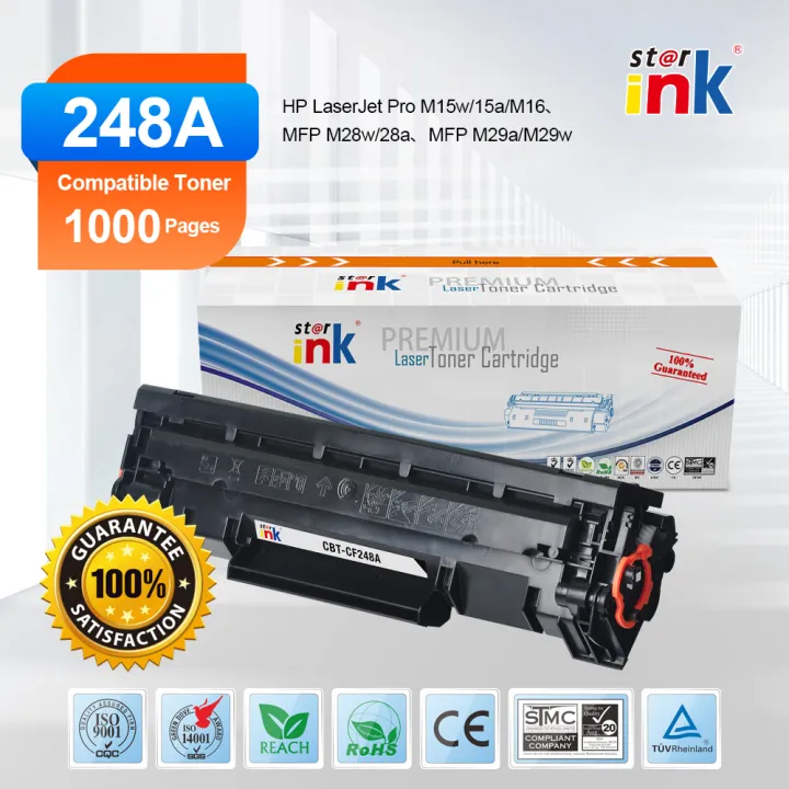 STARINK 48A CF248A Toner Compatible With HP HP LaserJet Pro, M15w/15a/M1, MFP M28w/28a, MFP M29a/M29w Print 1000 Pages.
