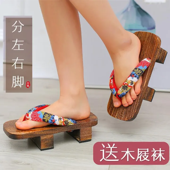 2023New%20Wooden%20Shoes%20Couple%20Men's%20and%20Women's%20Two-Tooth%20Clogs%20High%20Heel%20Flip-Flops%20Japan%20Clog%20Slippers%20cosWomen's%20-%20Image%205