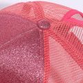 2021 Glitter Women Baseball Cap Ponytail Mesh Snapback Hat Casual Sport Sun Caps Sequins Shining Washed Cotton Adjustable Hats.