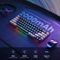GEODMAER 2.4G Wireless Gaming Keyboard Rechargeable Backlit Gaming Keyboard 68 Keys Anti-ghosting No-Conflict Keyboard for PC.