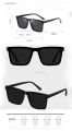 Polarized UV400 High Quality Double Poly Fashion Sunglass For Men – Black Color*.