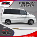 TOYOTA NOAH body sticker car vinyl sticker car graphics decals car side decals and graphics CAR STICKER RDT 301. 