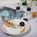 6pcs Small Clear Glass Bottles With Lids Glass Containers Round Sample Bottles For Juice, Oils, Ginger Shots, Whiskey, Liquids Qingyue. 