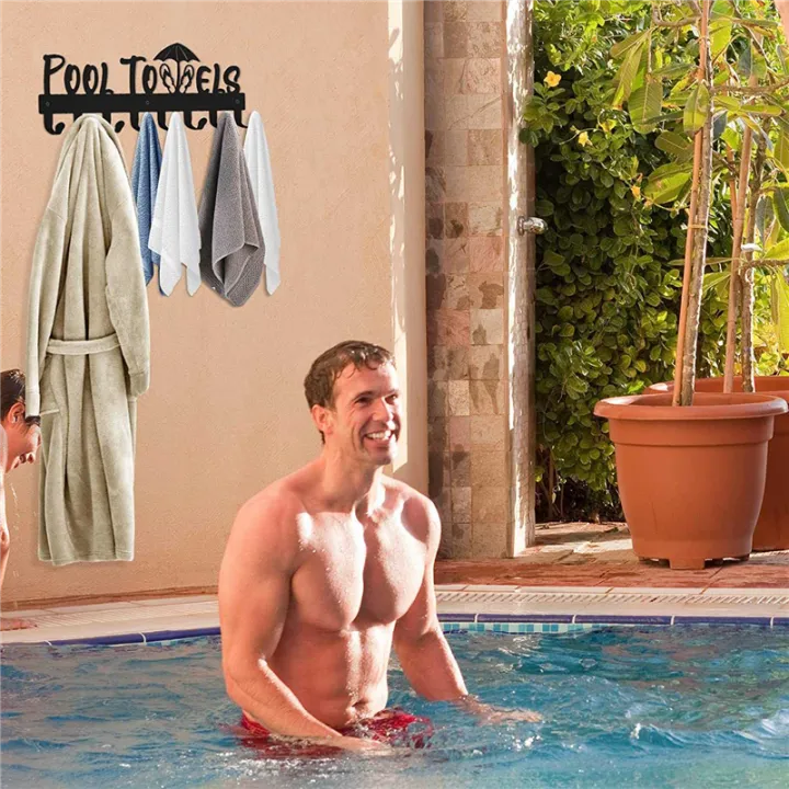 Pool%20Towel%20Rack%20with%208%20Hooks,%20Towel%20Holder%20Wall%20Mounted%20for%20Outdoor%20or%20Bathroom,%20Towel%20Hanger%20for%20Hang%20Bathrobes%20-%20Image%204