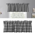 Half Window Tier Curtains for Bathroom Window Covering 137x61cm 1 Panle. 