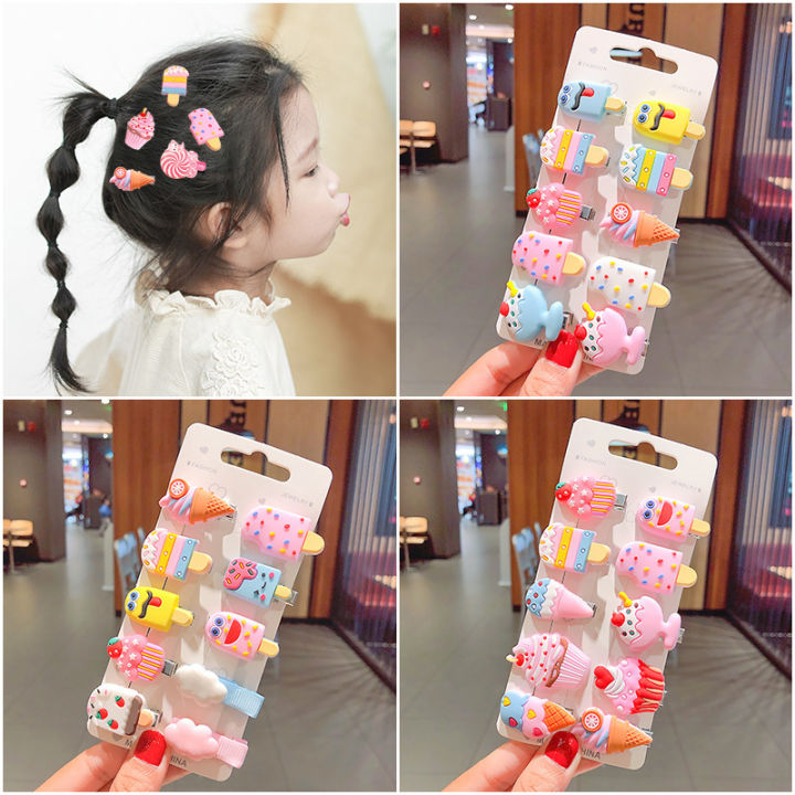 Korean Girl Bangs Clip Baby Bag Hair Clip Children's Hair Jewelry Head Jewelry Baby and Young Children Hair Cards Imported From China