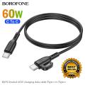 BOROFONE BX91 Symbol 60W Charging Data Cable Type-C to Type-C Type C to Type C 60W Cable PD CAble 60W. 