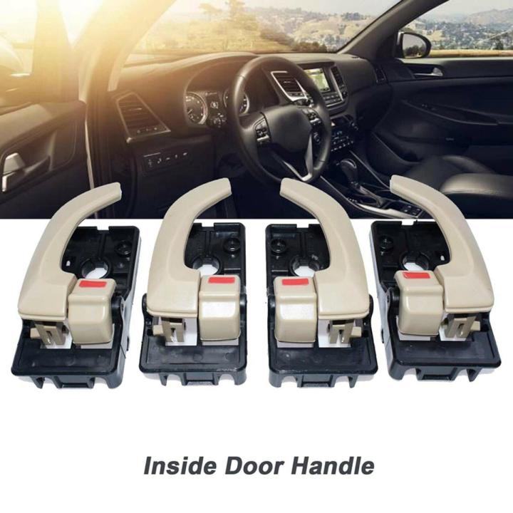 4PCS Car Interior Door Handle Left Right Inside Door Handle Replacement ...