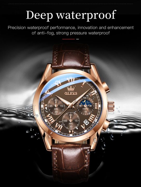 OLEVS%202871%20Watch%20For%20Men%20Waterproof%20Business%20Dress%20Analog%20Quartz%20Calendar%20Wristwatch%20Luxury%20Brand%20Date%20Sport%20Leather%20Luminous%20Clock%20Black%20-%20Image%202