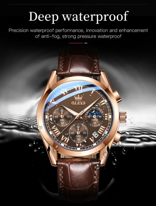 OLEVS%202871%20Watch%20For%20Men%20Waterproof%20Business%20Dress%20Analog%20Quartz%20Calendar%20Wristwatch%20Luxury%20Brand%20Date%20Sport%20Leather%20Luminous%20Clock%20Black%20-%20Image%202