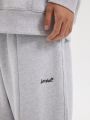 BENT IDEA Autumn New American Retro Casual Hasu Splice Sweatpants Pants. 