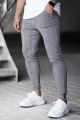 Fashion Street Wear High Stretchy Men's Chino Pants Plaid Slim Male's Business Casual Pants Pencial Checked Trousers Pantalone. 