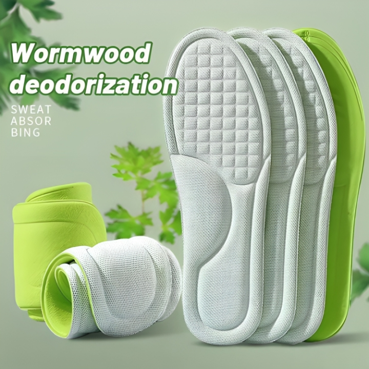Memory Foam Orthopedic Insoles for Shoes Antibacterial Deodorization Sweat Absorption Insert Sport Shoes Running Pads