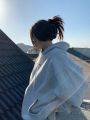Women's White Sweatshirt Harajuku Korean Fashion Street Oversized Hoodie Winter Fleece Warm Female Clothes Long Sleeve Top Basic. 