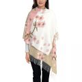 Custom Printed Cherry Blossoms After Winter Scarf Men Women Winter Fall Warm Scarves Japanese Sakura Floral Shawl Wrap. 