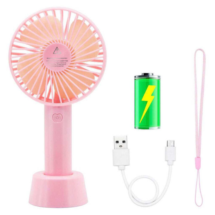 Mini Fan USB Rechargeable AC/DC Portable Fan | Daraz.com.bd