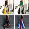 Banquet Dress Contrast Color Gorgeous Women Dress. 