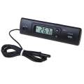 Auto Car In-Outdoor Thermometer W/Sensor for A/C Digital LCD Display. 