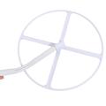 【Best Price Guaranteed】 Bed Dome Cots Accessories Mosquito Net Stand White Round Bed Net Holder Stand Durable Mosquito Bar Frame Baby Kids Room. 