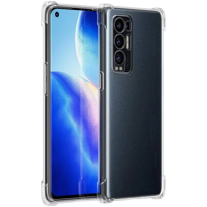 Sunrive Cover compatibile con OPPO Find X3 Neo 5G, Custodia Case in molle Trasparente silicone Morbida Flessibile Antigraffio protettiva back custodie (Q cervo