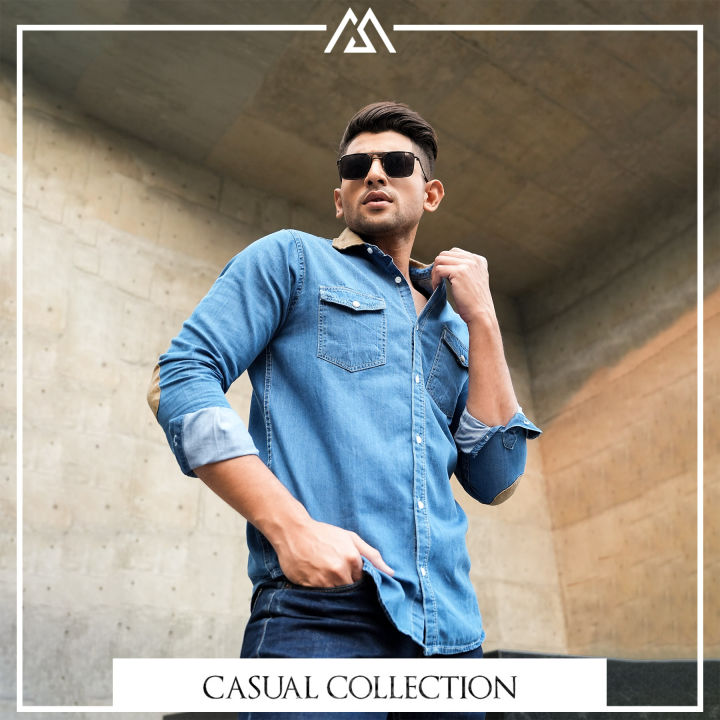 Manfare s Premium Denim Shirts For Men I MS 10 Daraz bd Manfare s Premium Denim Shirts For Men I MS 10 Daraz bd